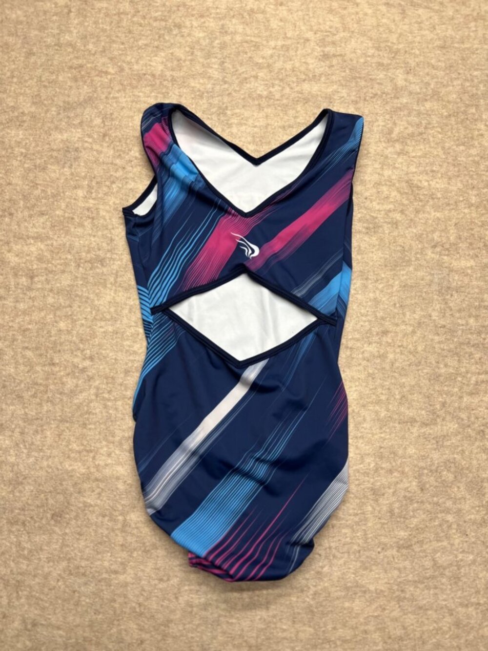 Erin Blue Pink Sportsplex Classic Gymnastics Leotard Child Medium LEO Meet - Picture 4 of 6